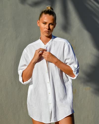 Women's Oversized White Shirt
