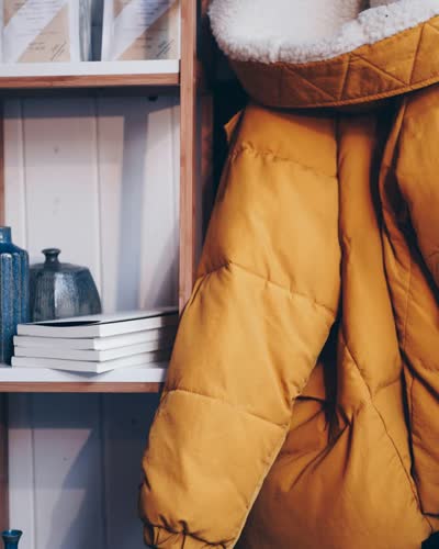 Women's Mustard Puffer Jacket
