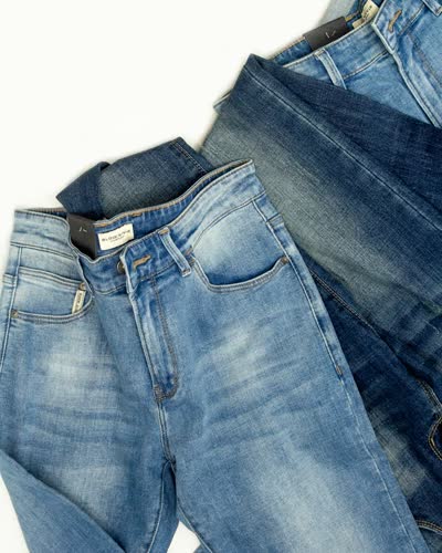 Women's Blue Wide Leg Jeans