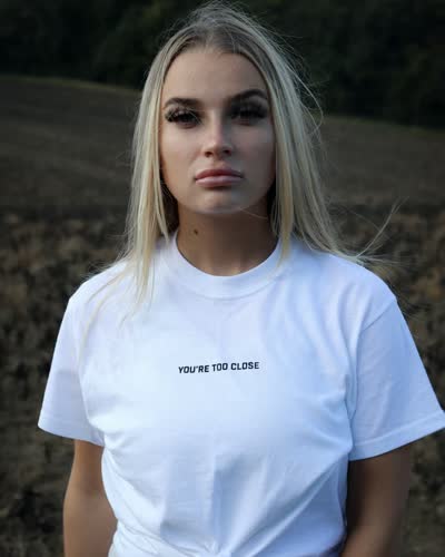 Women's Print White T-Shirt