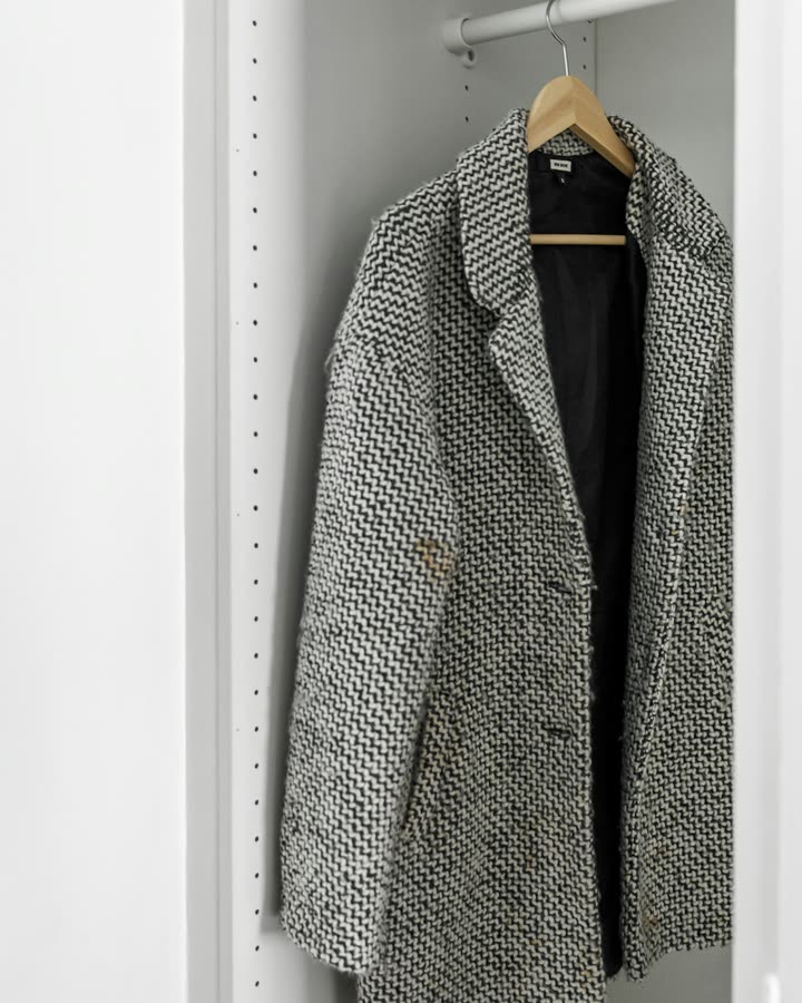 Women's Grey Wool Coat