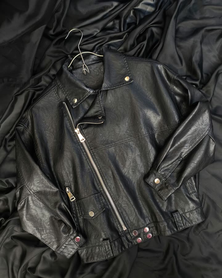 Men's Black Leather Jacket